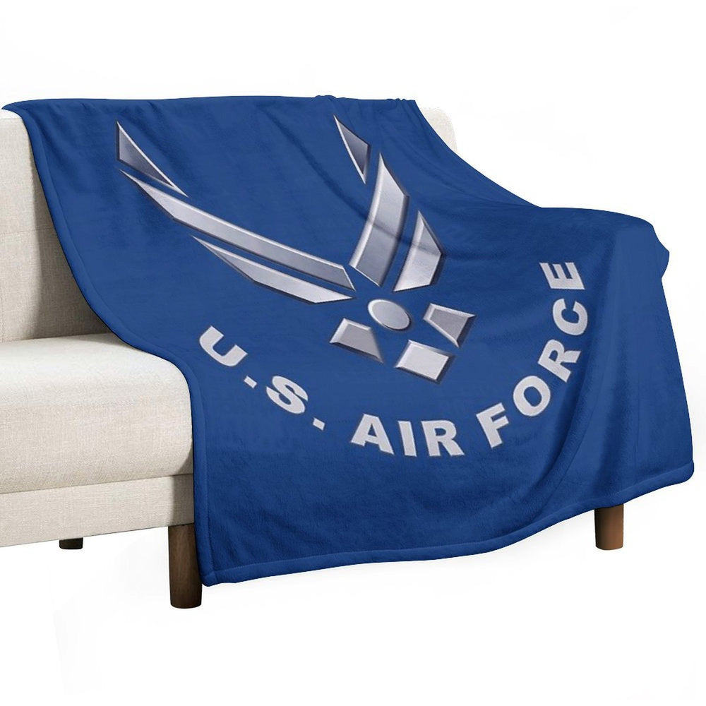 U.  S. Air Force Symbol for Dark Colors Premium Throw Blanket