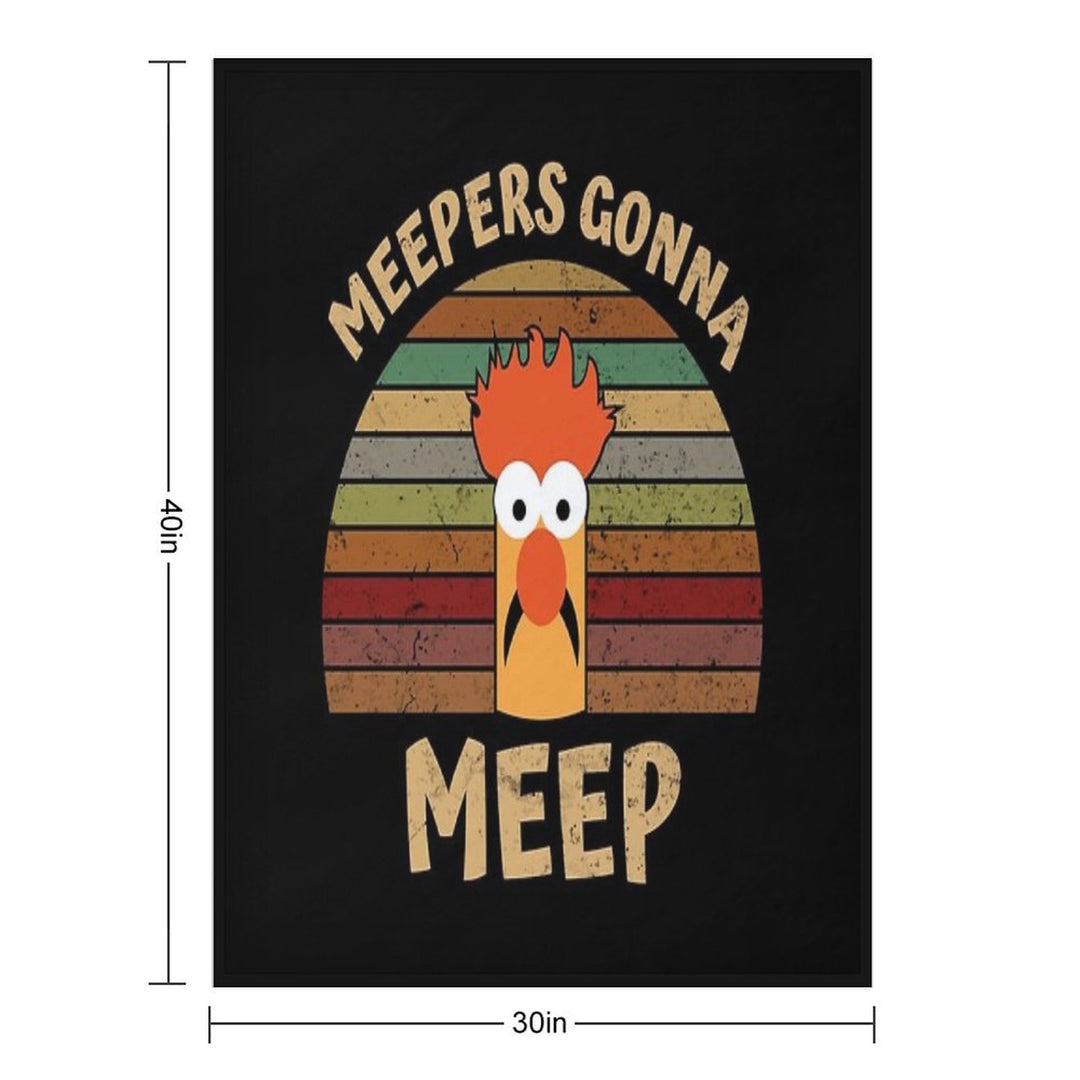 The Muppet Show Beaker Meepers Gonna Meep All-season Throw Blanket