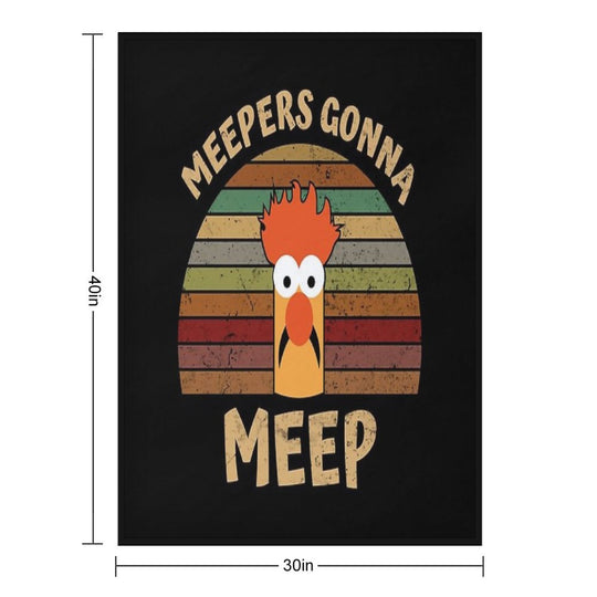 The Muppet Show Beaker Meepers Gonna Meep All-season Throw Blanket