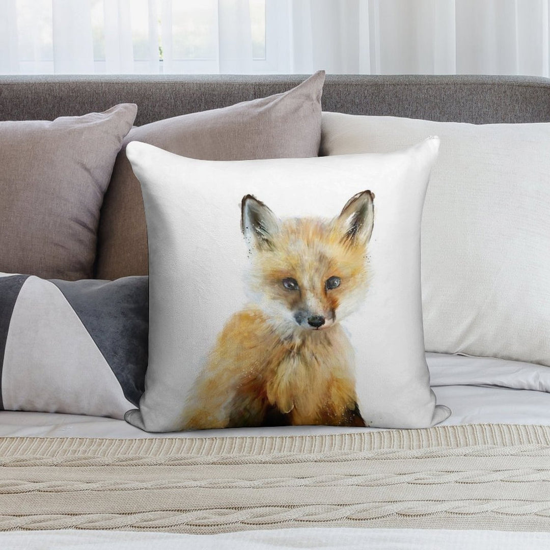 Little Fox Soft Anti-Pilling Throw Pillow