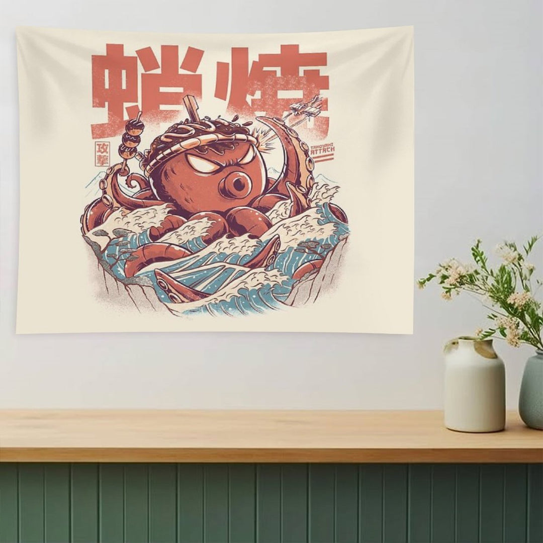 Takoyaki Attack Tapestry