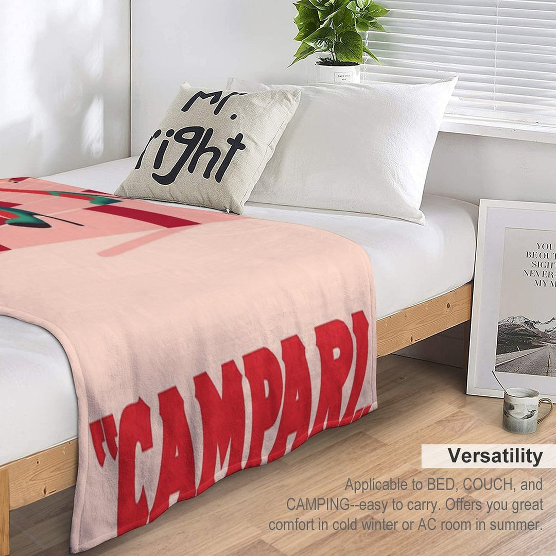 Vintage Campari Multi-functional Throw Blanket