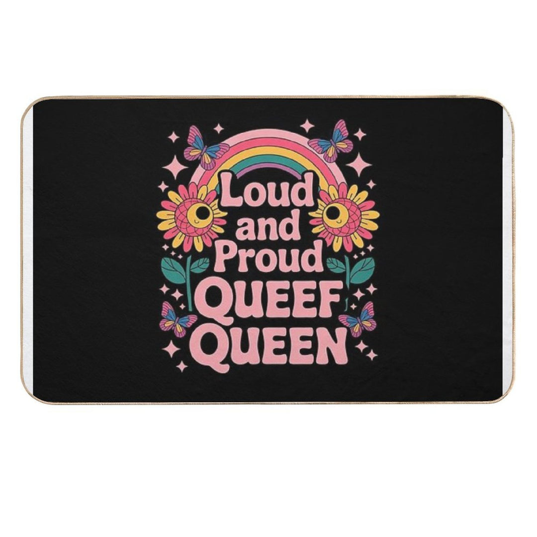 Queef Queen Embarrassing Adult Women Inappropriate Queefing  Slip-Resistant Bath Mat