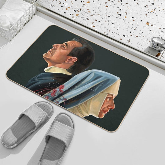 Claes Bang Dracula Painting  Dirt-Trapping Bath Mat