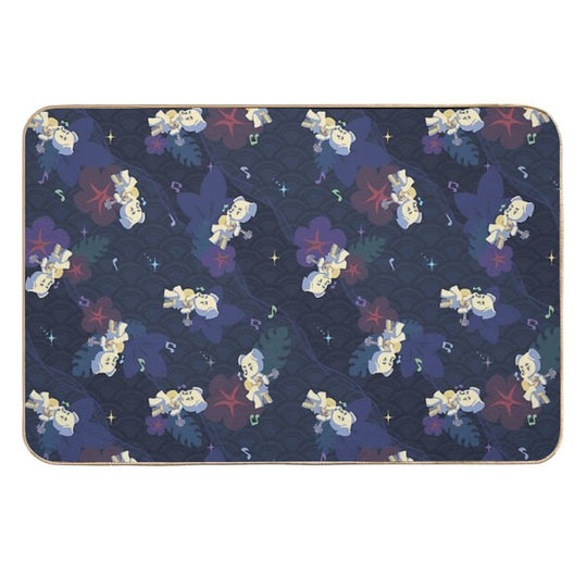 Guitar Tropical Kéké Durable Bath Mat
