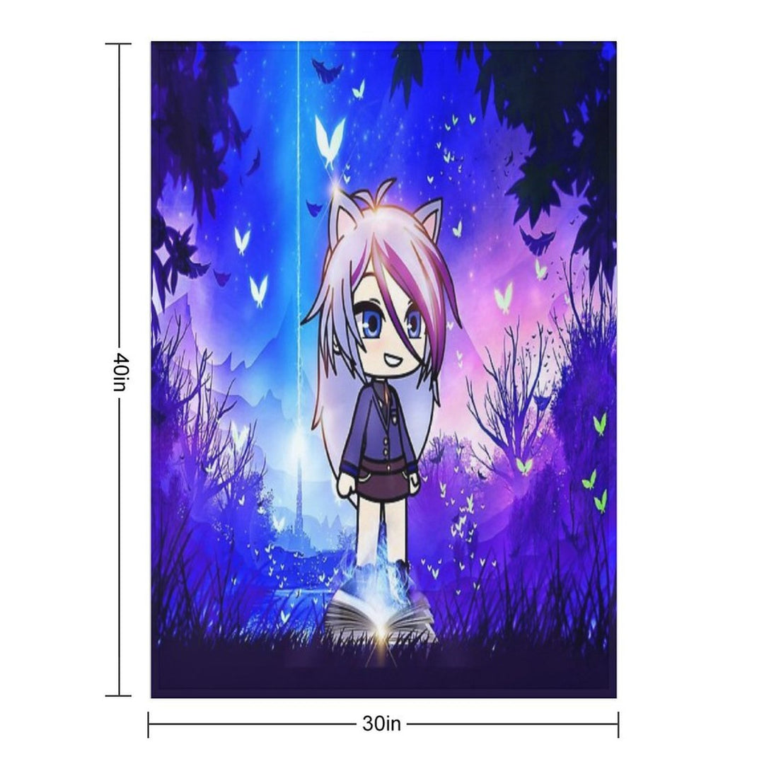 Gacha Life in The Magic Forest Easy Care Throw Blanket