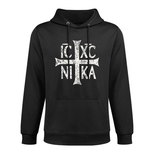 IC XC NIKA Cross Christogram Orthodox Christian Machine Washable Hoodie