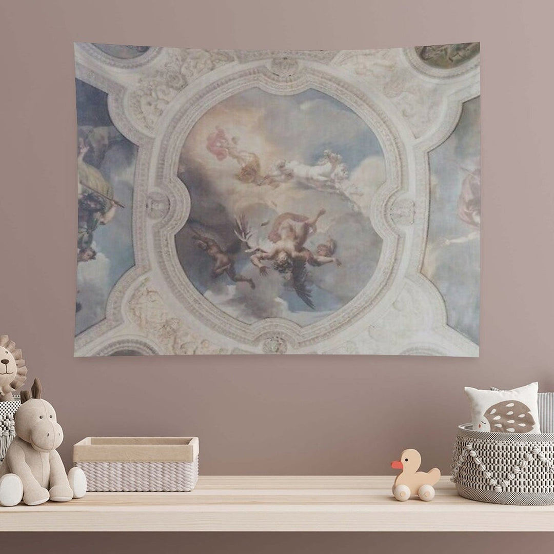Light Academia Fresco Aesthetic Tapestry