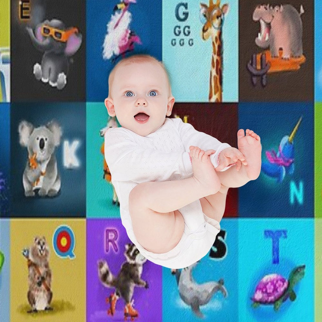 Animal Alphabet Anti-pilling Throw Blanket
