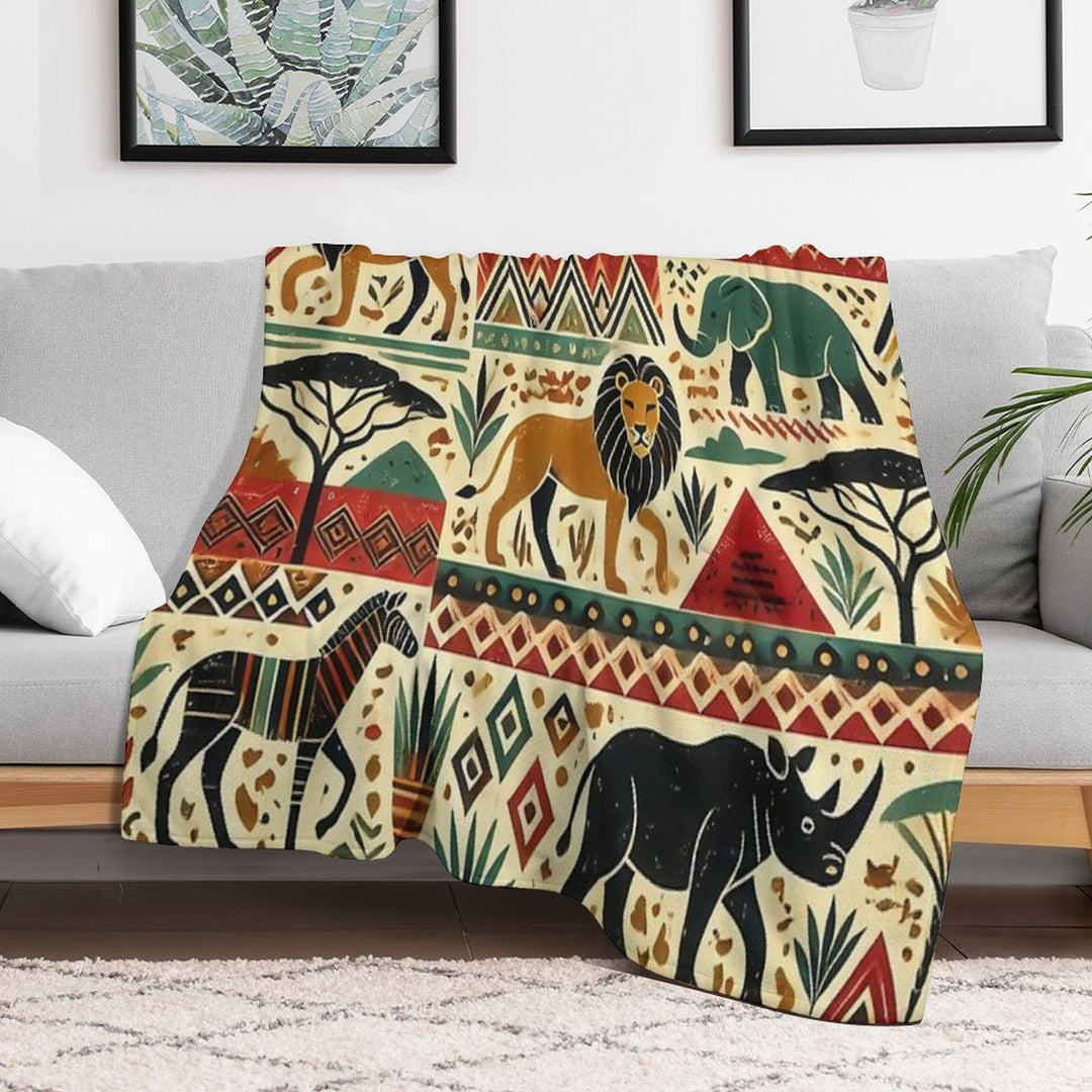 Ethnic Flow Easy Care Throw Blanket