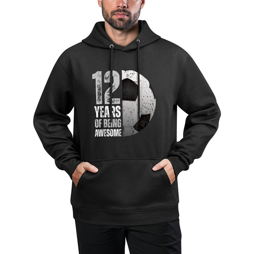 12 Year Old Soccer 12th Birthday Player B-day Party Easy Care Hoodie