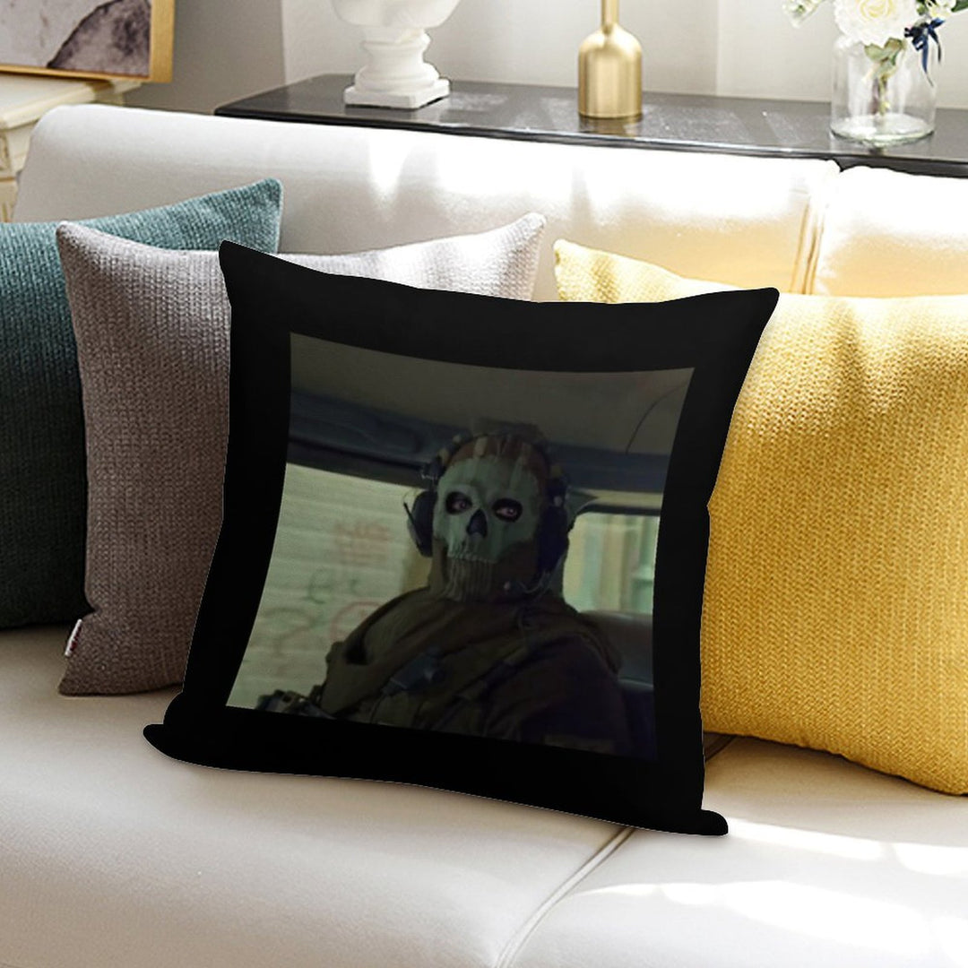 Ghost Simon Riley Soft Washable Throw Pillow