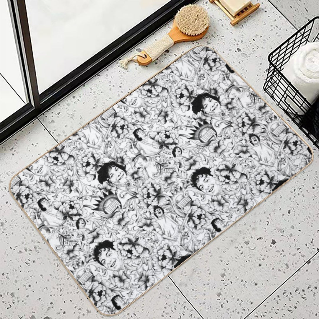 Ween Baroque Pattern  Pet-Safe Bath Mat