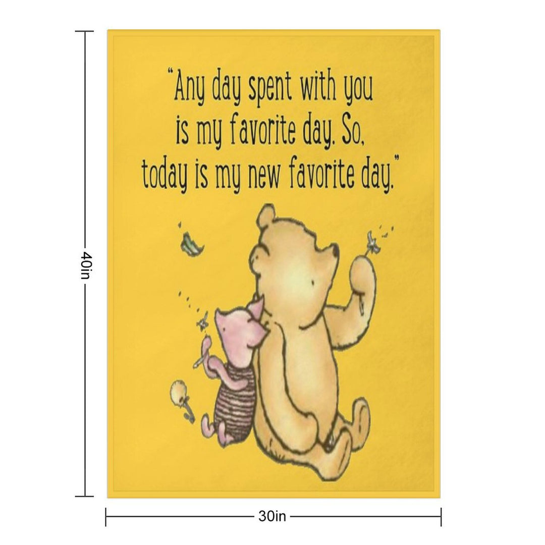 Winnie The Pooh Quote Gift-ready Throw Blanket