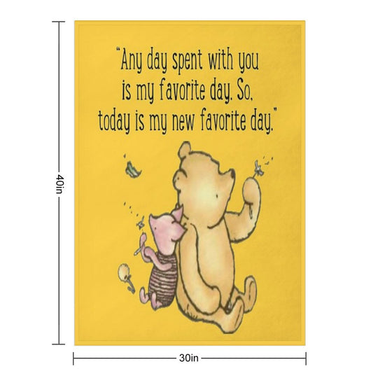 Winnie The Pooh Quote Gift-ready Throw Blanket
