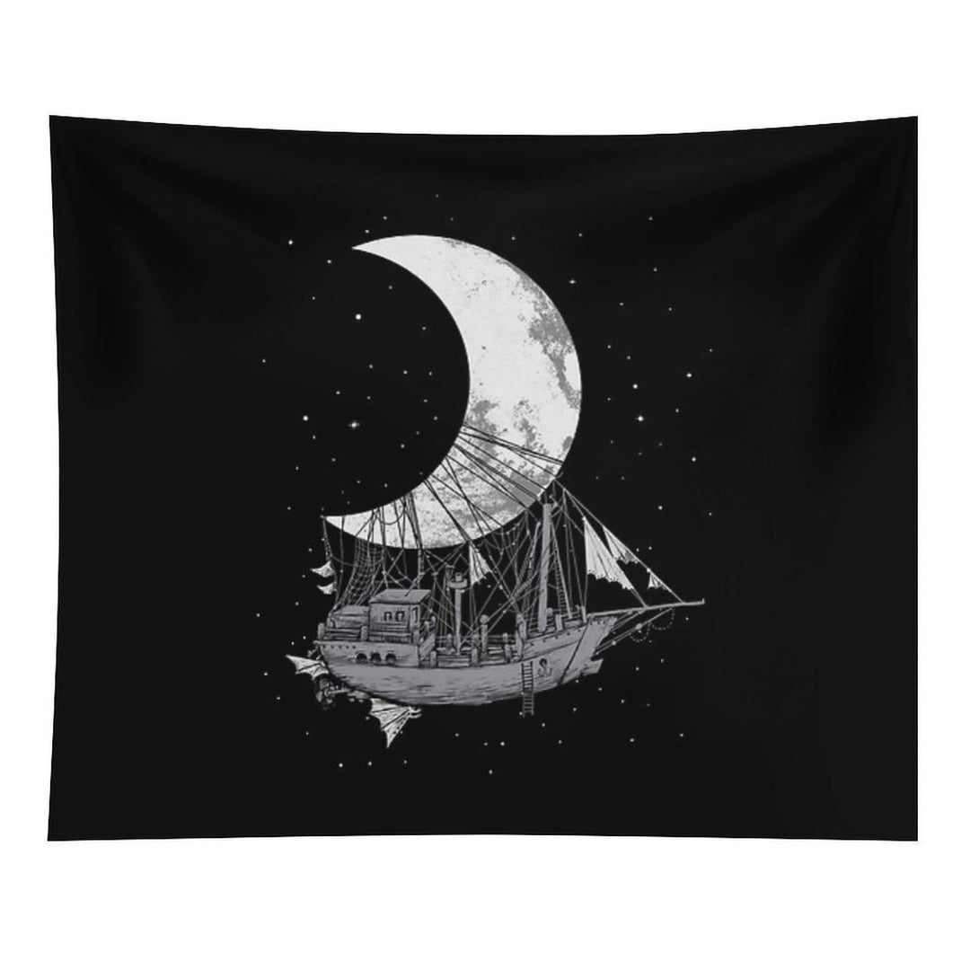 Moon Ship Tapestry