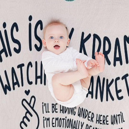 This Is My Kdrama Watching Blanket Gift for Kdrama Fans Velvety-soft Throw Blanket