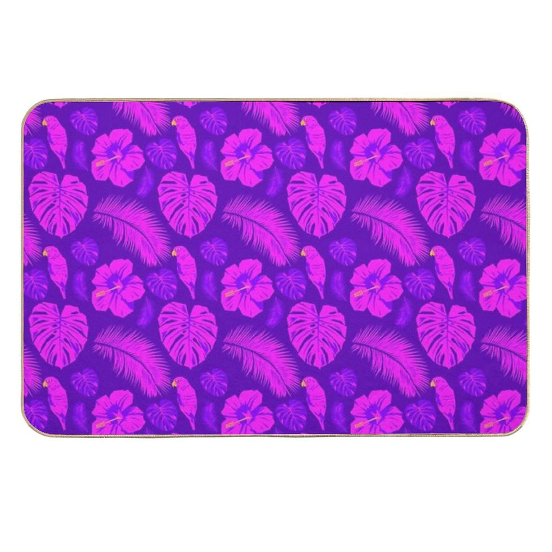 Pink And Purple Paradise  Long-Lasting Bath Mat