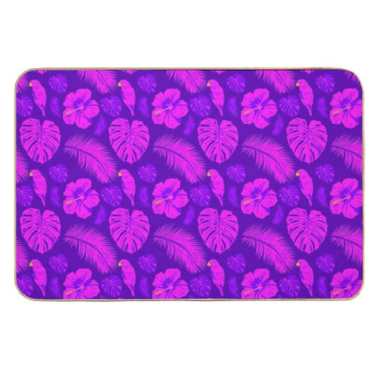 Pink And Purple Paradise  Long-Lasting Bath Mat