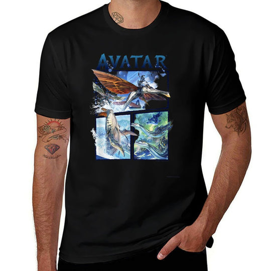 Avatar The Way of Water Air And Sea Flight Panels  Vintage-inspired T-Shirt