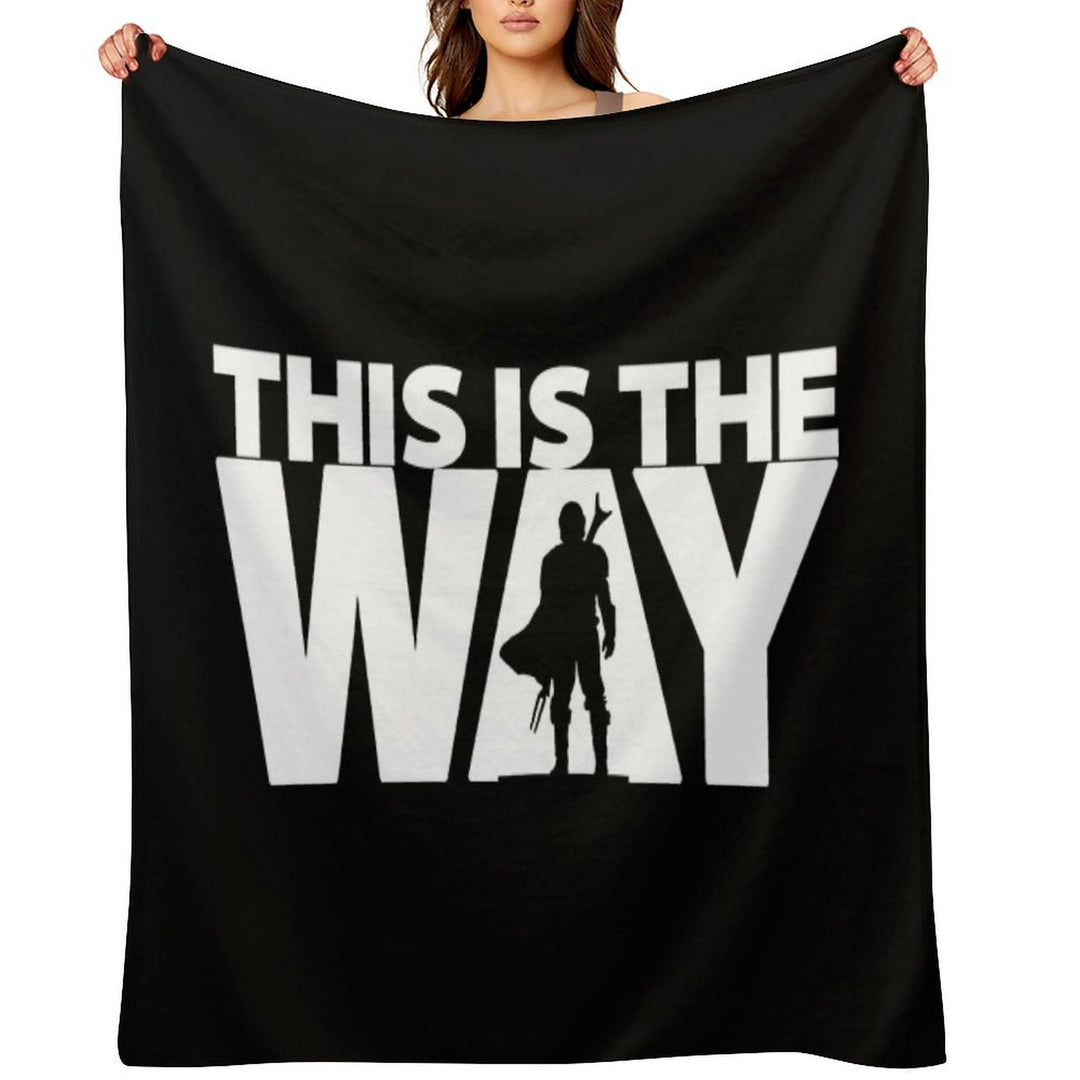 This Is The Way  Geekdom Series  DopeyArt Travel-friendly Throw Blanket