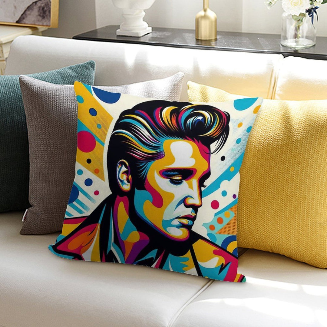 Elvis Presley Pop Art Soft Anti-Pilling Throw Pillow