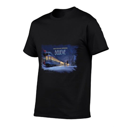 Polar Express Believe  Rolled Sleeves T-Shirt