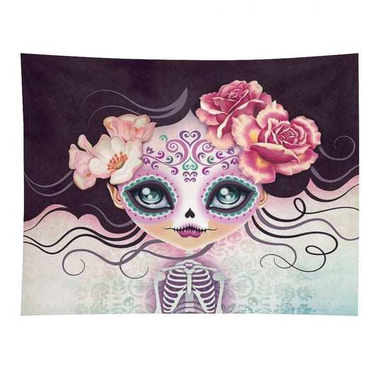 Camila Huesitos - Sugar Skull Tapestry