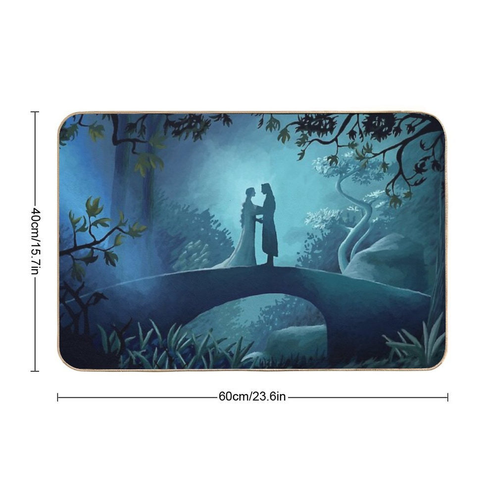Arwen And Aragorn  Eco-Friendly Bath Mat