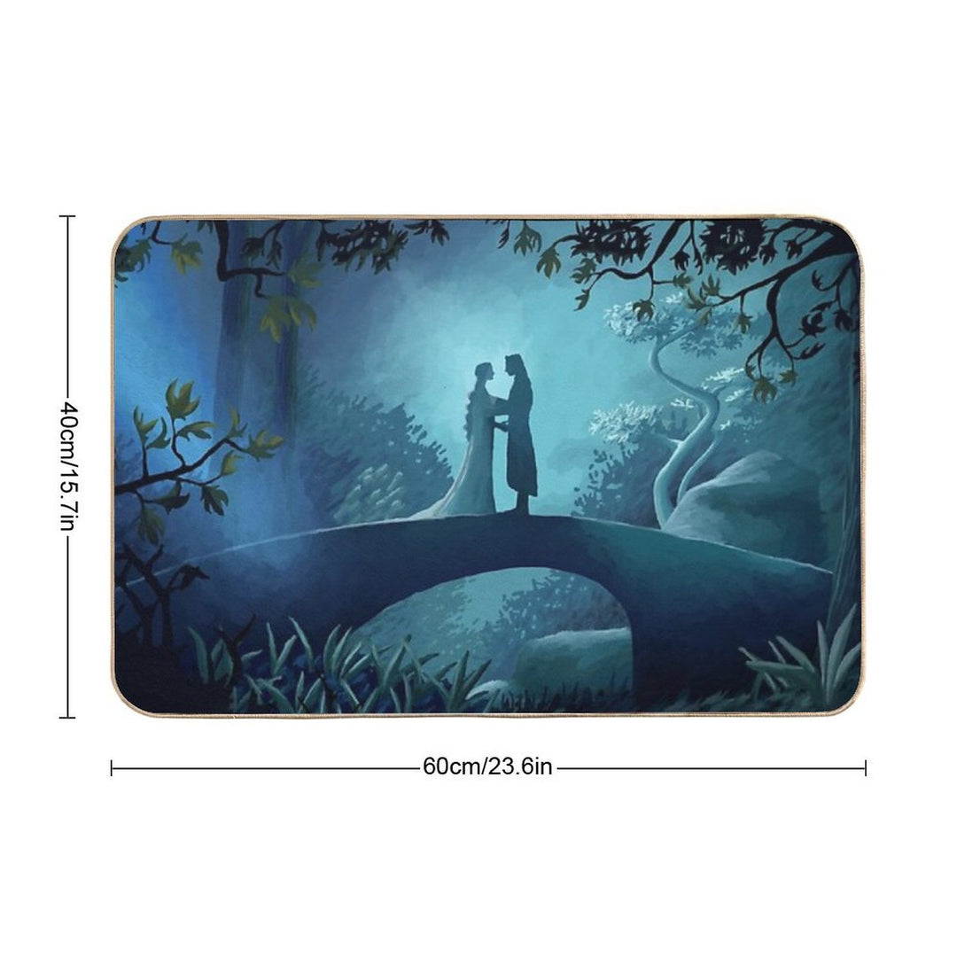 Arwen And Aragorn  Eco-Friendly Bath Mat