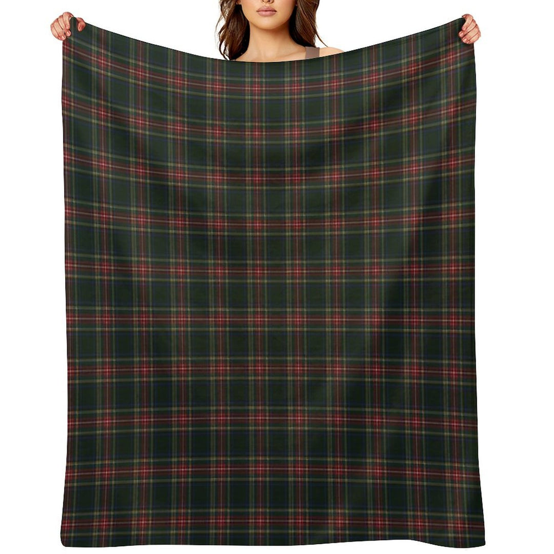 Stewart Black Tartan Shrink-resistant Throw Blanket