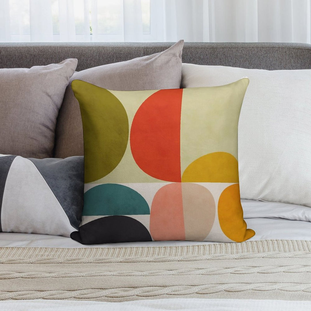 Mid Century 3 Soft High-Density Material Throw Pillow