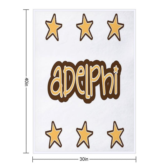 Adelphi University Travel-friendly Throw Blanket