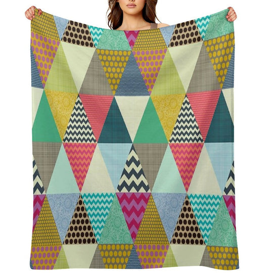 New York Beauty Triangles Travel-friendly Throw Blanket