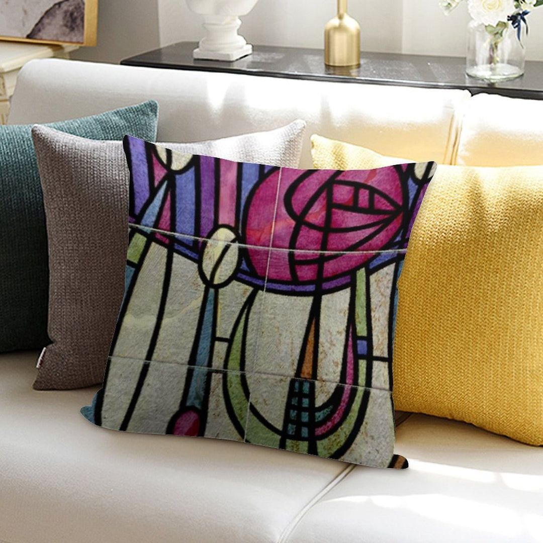 CHARLES RENNIE MACKINTOSH Soft Luxury Feel Throw Pillow