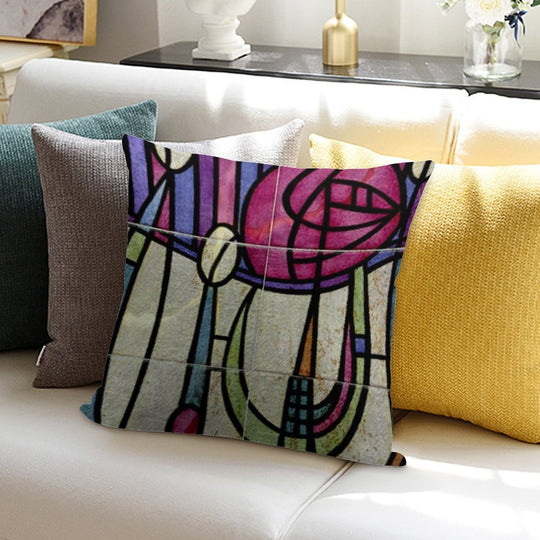 CHARLES RENNIE MACKINTOSH Soft Luxury Feel Throw Pillow