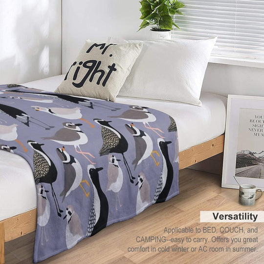Plethora of Plovers Eco-conscious Throw Blanket