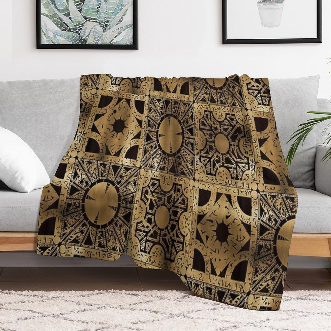 Lament Configuration Spread Shrink-resistant Throw Blanket