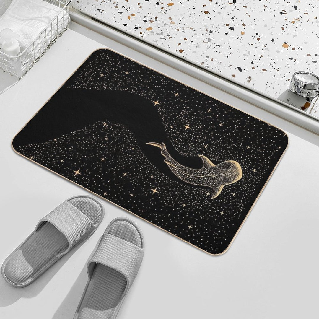 Star Eater Dark GOLD Version  Stain-Proof Bath Mat