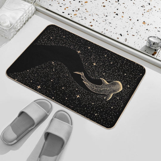Star Eater Dark GOLD Version  Stain-Proof Bath Mat