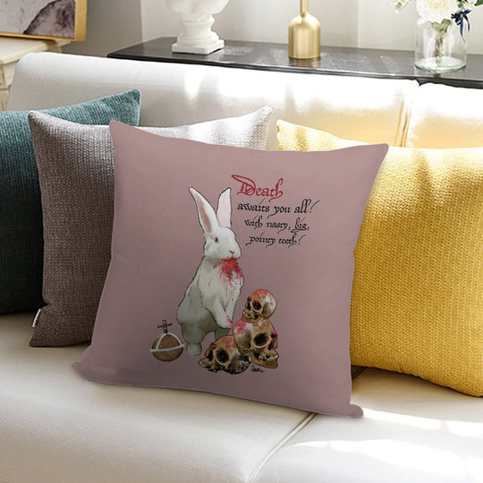 Killer Rabbit Soft Reinforced Edging Throw Pillow