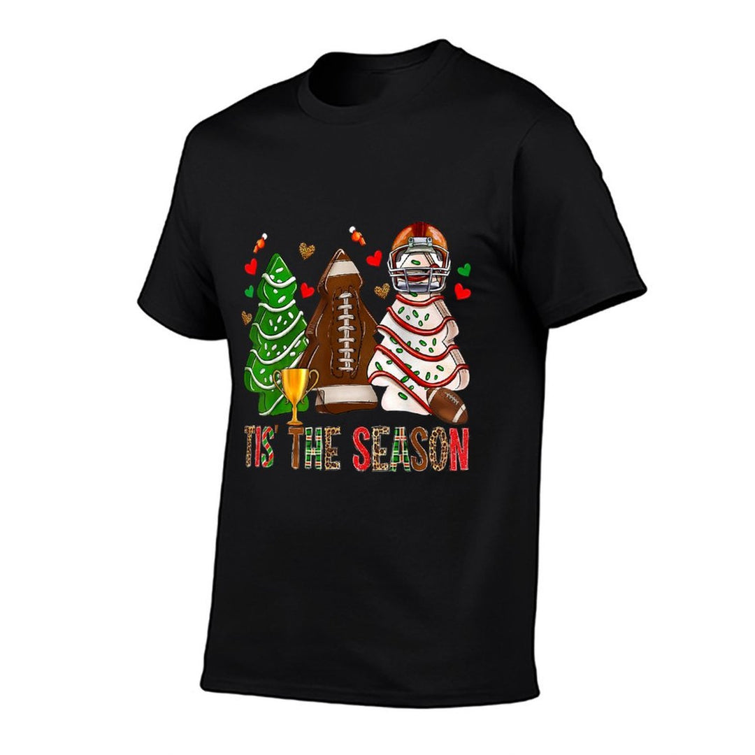 Tis The Season American Football Christmas Tree Cakes Debbie  Quick-drying T-Shirt