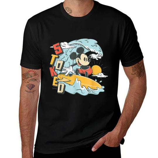 Mickey Mouse - Summer Surf Stoked  Durable T-Shirt