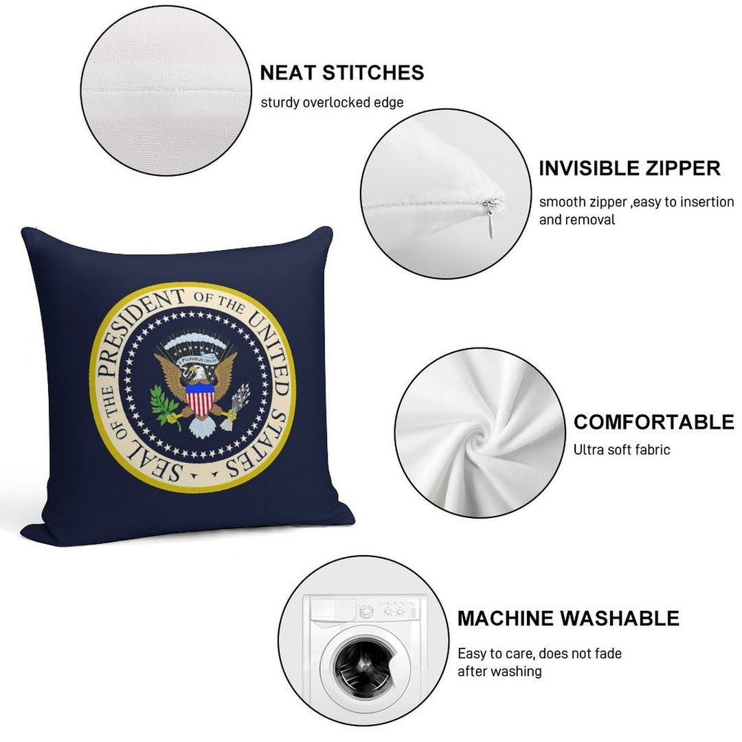Seal of The President of The United States Soft Easy Maintenance Throw Pillow