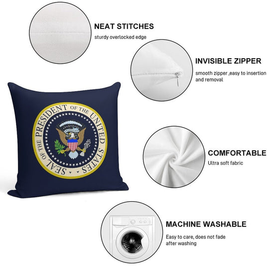 Seal of The President of The United States Soft Easy Maintenance Throw Pillow