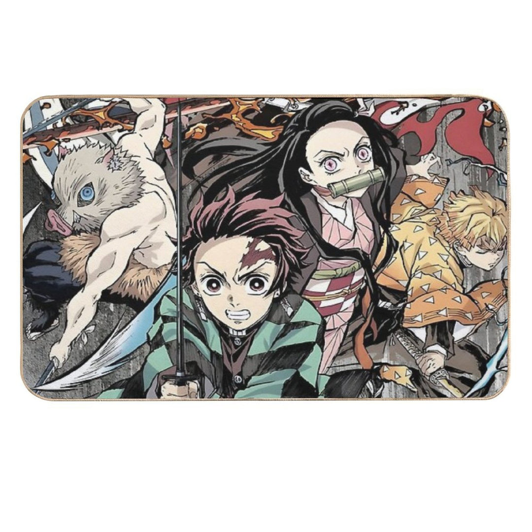 Kimetsu No Yaiba Demon Slayer by Matsushima Akira  Slip-Resistant Bath Mat