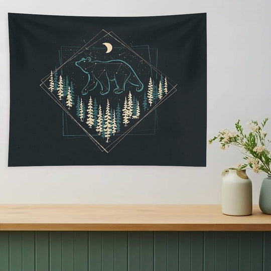 The Heaven's Wild Bear Tapestry
