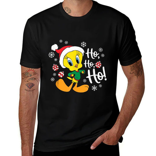 Looney Tunes Christmas Tweety HoHoHo Ugly Christmas Sweater  Relaxed-fit T-Shirt