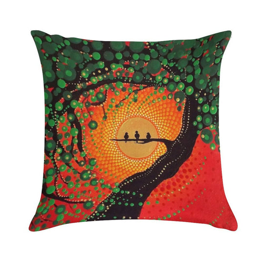 Rasta Three Little Birds Soft Hidden Zipper Throw Pillow