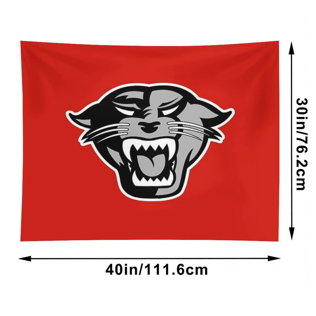DU Panthers Red Black Tapestry